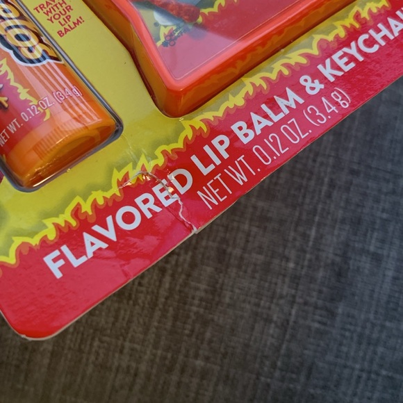 Flaming Hot Cheetos Flavoured Lip Balm and Keychain - Picture 3 of 4
